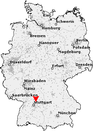 Karte von Großaspach