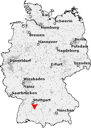Karte von Ödenwaldstetten