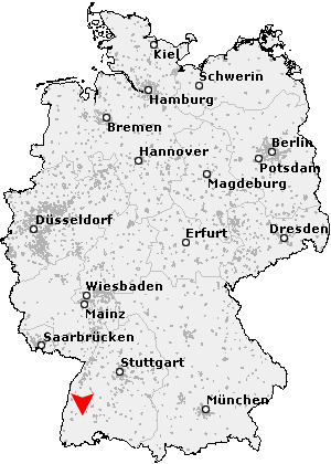 Karte von Gütenbach