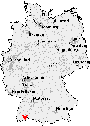 Karte von Hohentengen am Hochrhein