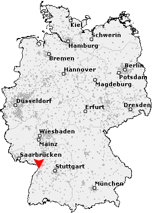 Karte von Rastatt