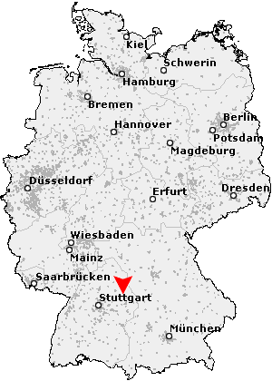 Karte von Rosenberg (Württemberg)