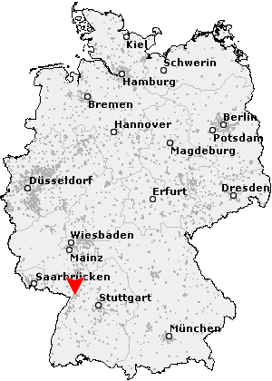 Die Stadtmitte in Karlsruhe