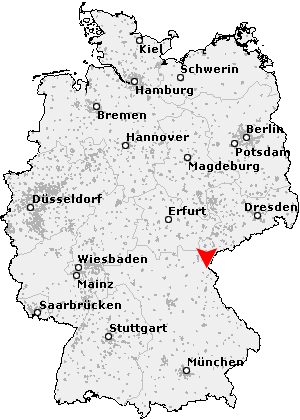 Karte von Bergnersreuth
