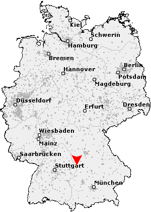 Karte von Ehingen am Ries