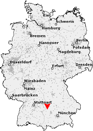 Karte von Holzheim, Kreis Dillingen an der Donau
