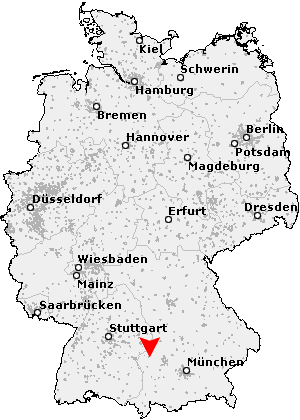 Karte von Jettingen-Scheppach
