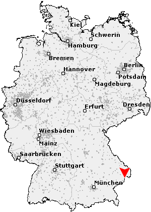Karte von Neuburg am Inn