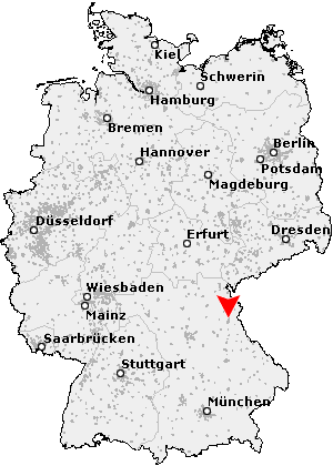 Karte von Neustadt an der Waldnaab