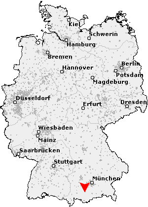 Karte von Oberhausen, Oberbayern