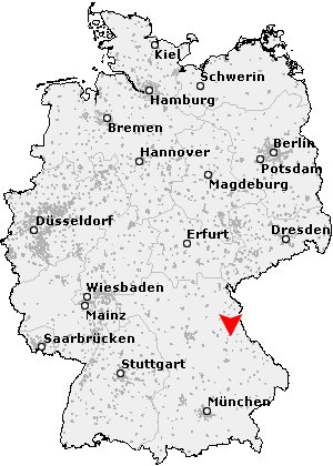 Karte von Schwarzach bei Nabburg