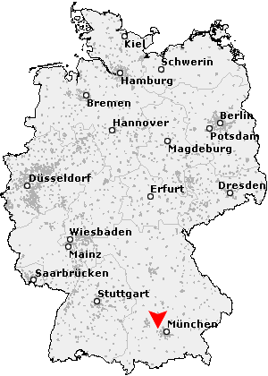 Karte von Überacker, Oberbayern