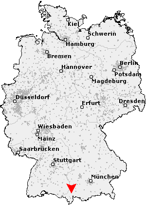Karte von Öschle, Allgäu