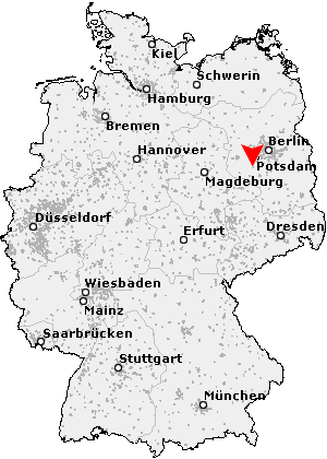 Karte von Beelitz