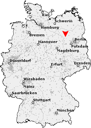 Karte von Dreetz