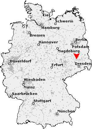 Karte von Elsterwerda