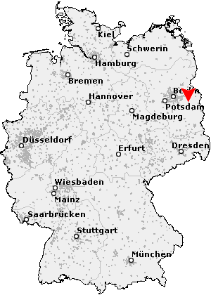 Karte von Fürstenwalde / Spree
