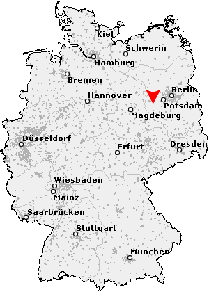 Karte von Golzow bei Brandenburg an der Havel