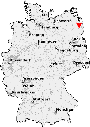 Karte von Grünow