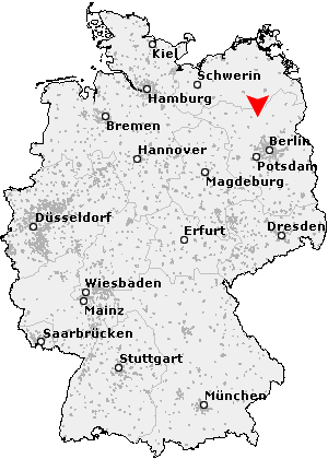 Karte von Großwoltersdorf