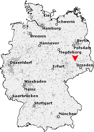 Karte von Mühlberg / Elbe