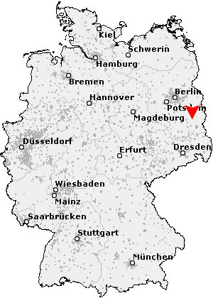 Karte von Spreewaldheide