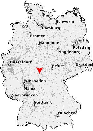 Karte von Hünfeld