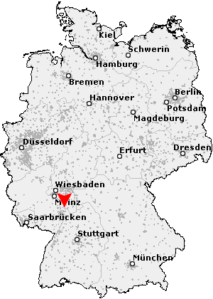 Karte von Heppenheim (Bergstraße)