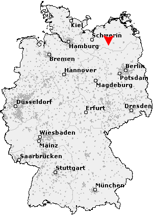 Karte von Grüssow