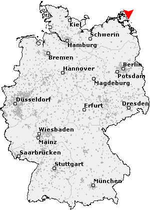 Karte von Göhren, Rügen