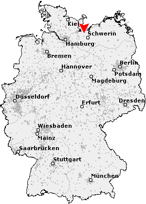Karte von Hanshagen bei Grevesmühlen