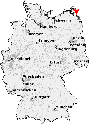 Karte von Peenemünde