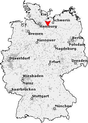 Karte von Tessin bei Boizenburg