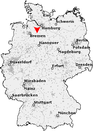 Karte von Brockel, Kreis Rotenburg an der Wümme