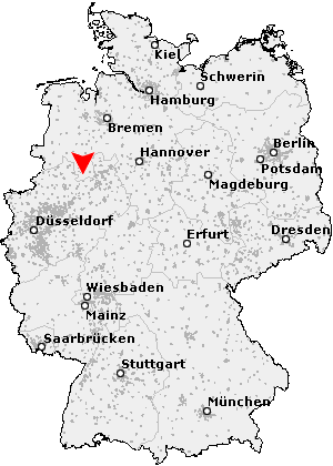 Karte von Hilter am Teutoburger Wald