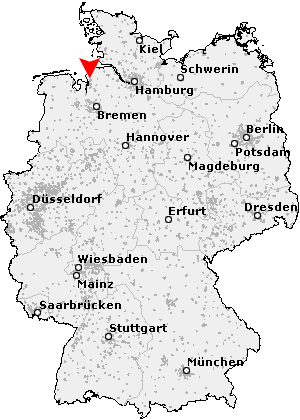 Karte von Langen bei Bremerhaven
