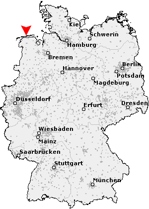 Karte von Langeoog