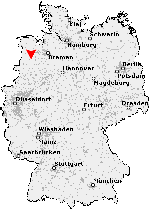 Karte von Lindern (Oldenburg)