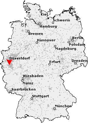 Karte von Grefrath