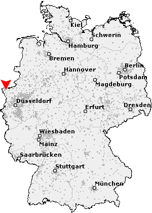 Karte von Bedburg-Hau
