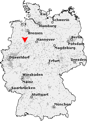 Karte von Preußisch Oldendorf