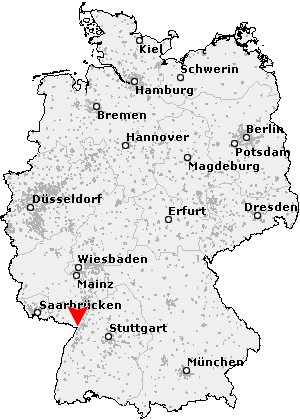 Karte von Neuburg am Rhein