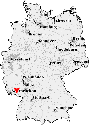 Karte von Pirmasens