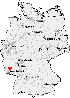 Karte von Neunkirchen / Saar