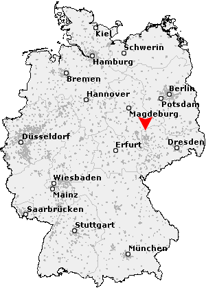 Karte von Delitzsch