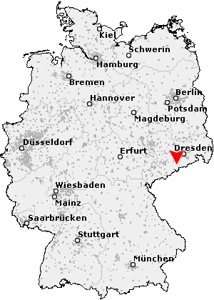 Karte von Dorfchemnitz bei Sayda