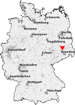 Karte von Großenhain