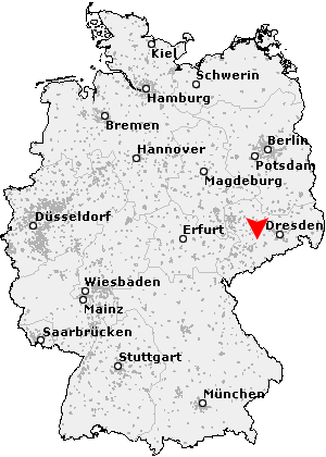 Karte von Hainichen