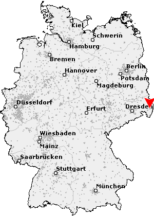 Karte von Reichenbach / Oberlausitz