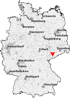 Karte von Schwarzenberg / Erzgebirge
